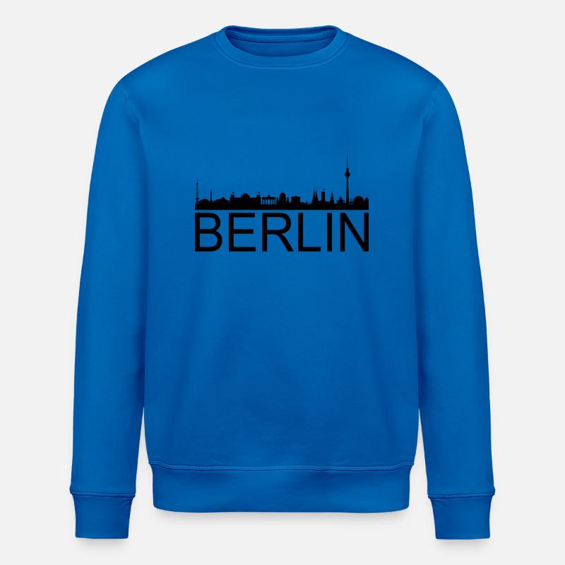 Skyline Berlin - Sweat bio ROLLER Stanley/Stella Unisexe - bleu roi
