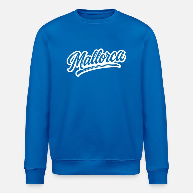 Lettrage de Majorque - Sweat bio ROLLER Stanley/Stella Unisexe - bleu roi