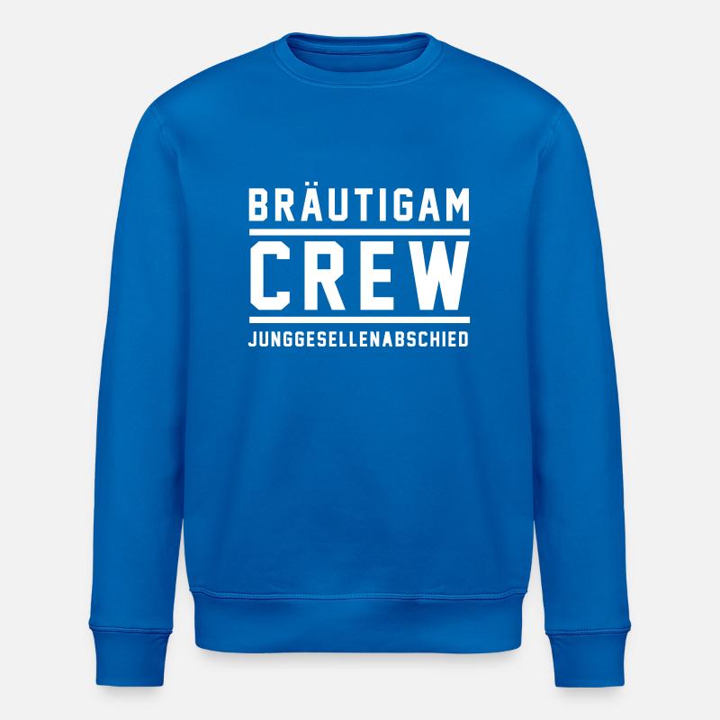 Groom équipage de marié - Sweat bio ROLLER Stanley/Stella Unisexe - bleu roi