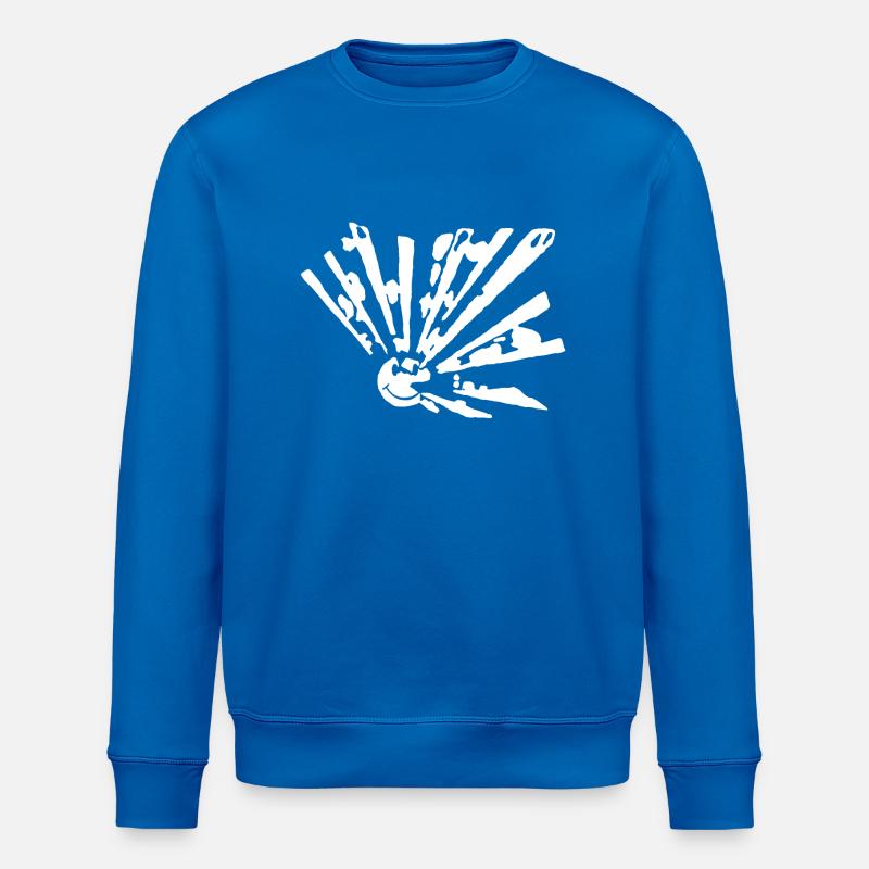 Smiley freetek explosion - Stanley/Stella Unisex Bio-Sweatshirt ROLLER - Königsblau