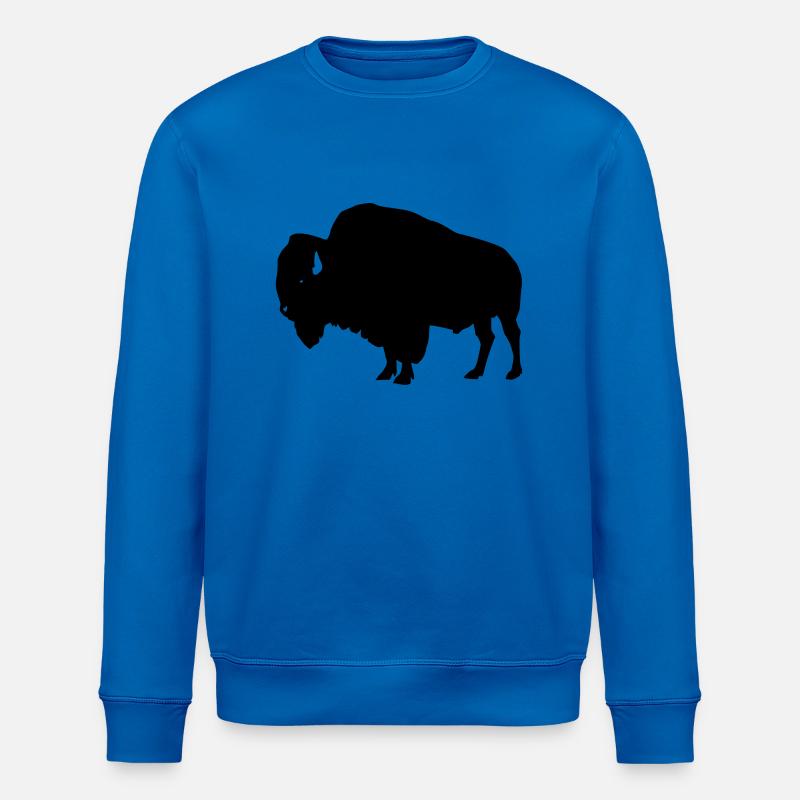 Bison - Stanley/Stella ROLLER Unisex Organic Sweatshirt - royal blue