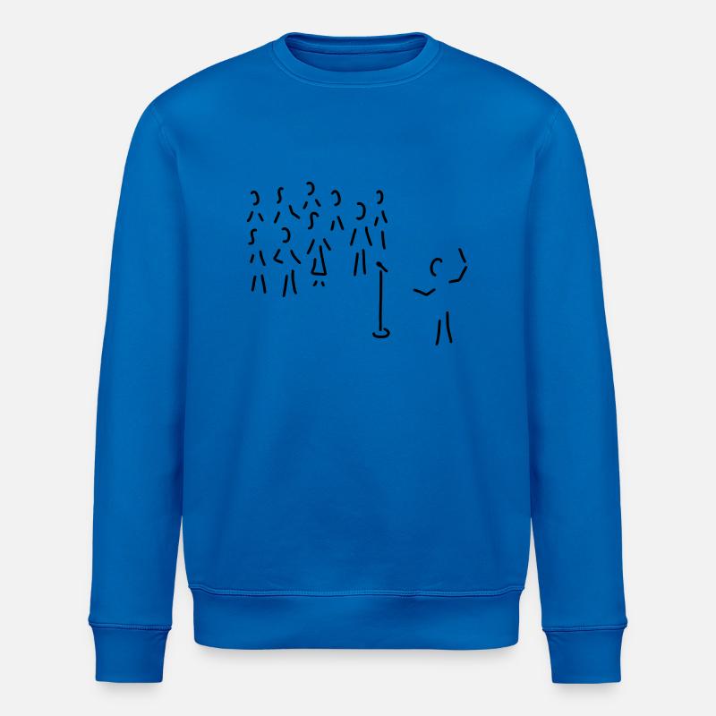chor-gesang mit dirigent - Stanley/Stella Unisex Bio-Sweatshirt ROLLER - Königsblau