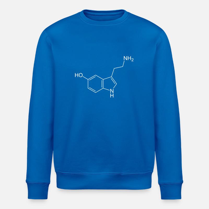 Serotonin structural formula - Stanley/Stella ROLLER Unisex Organic Sweatshirt - royal blue