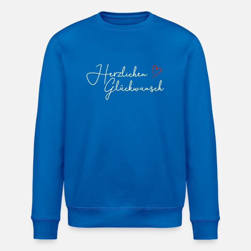 Herzlichen Glückwunsch - Stanley/Stella Unisex Bio-Sweatshirt ROLLER - Königsblau