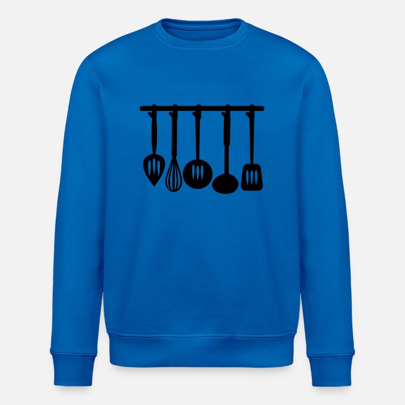 Couverts de cuisine - Sweat bio ROLLER Stanley/Stella Unisexe - bleu roi