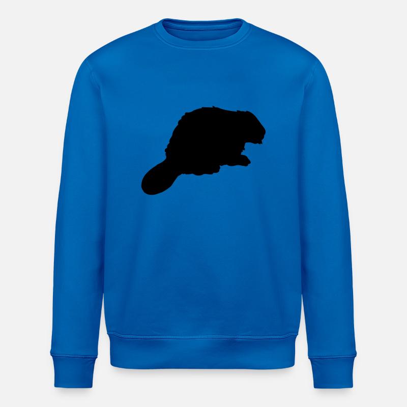 biber_silhouette_t1 - Stanley/Stella Unisex Bio-Sweatshirt ROLLER - Königsblau