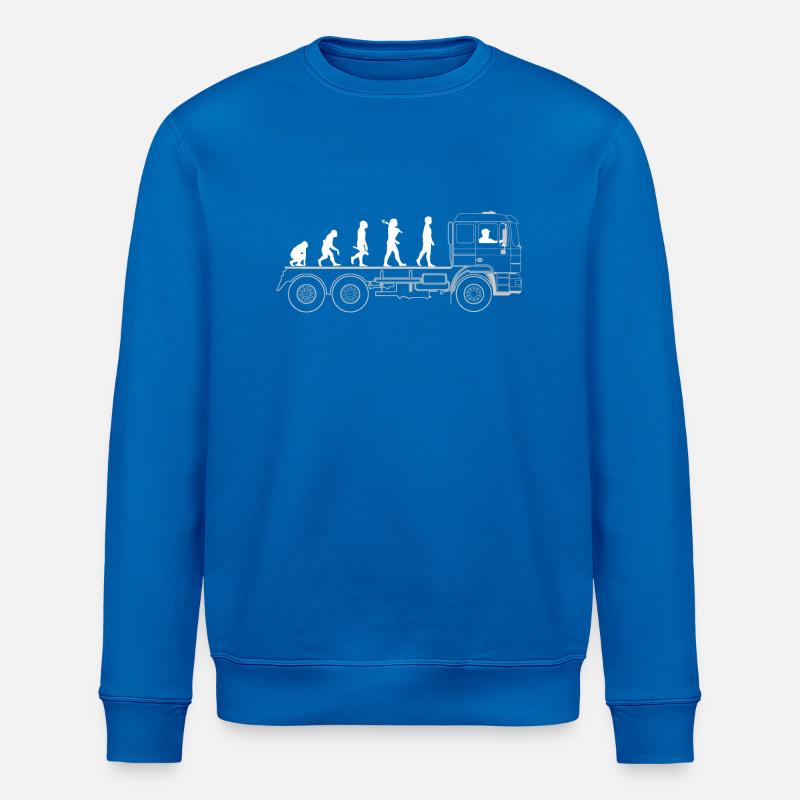 évolution du camion - Sweat bio ROLLER Stanley/Stella Unisexe - bleu roi