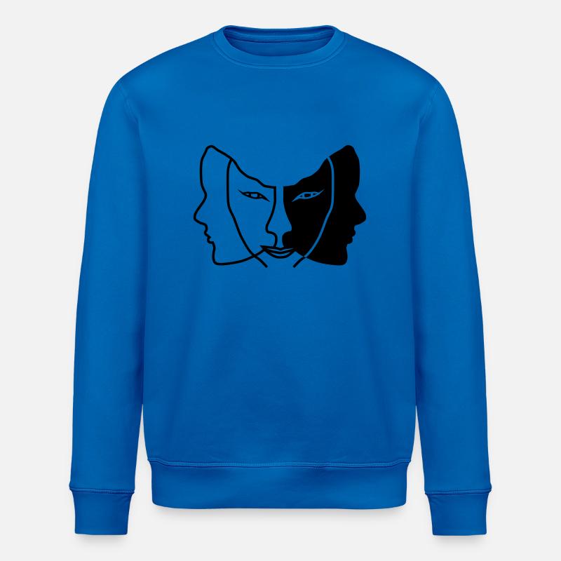 Licht Dunkel Gesichtsmaske gemini - Stanley/Stella Unisex Bio-Sweatshirt ROLLER - Königsblau