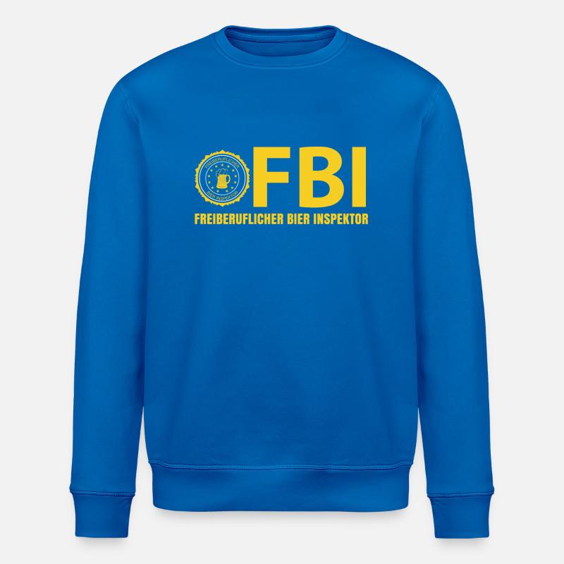 FBI Bier Inspektor - Stanley/Stella Unisex Bio-Sweatshirt ROLLER - Königsblau
