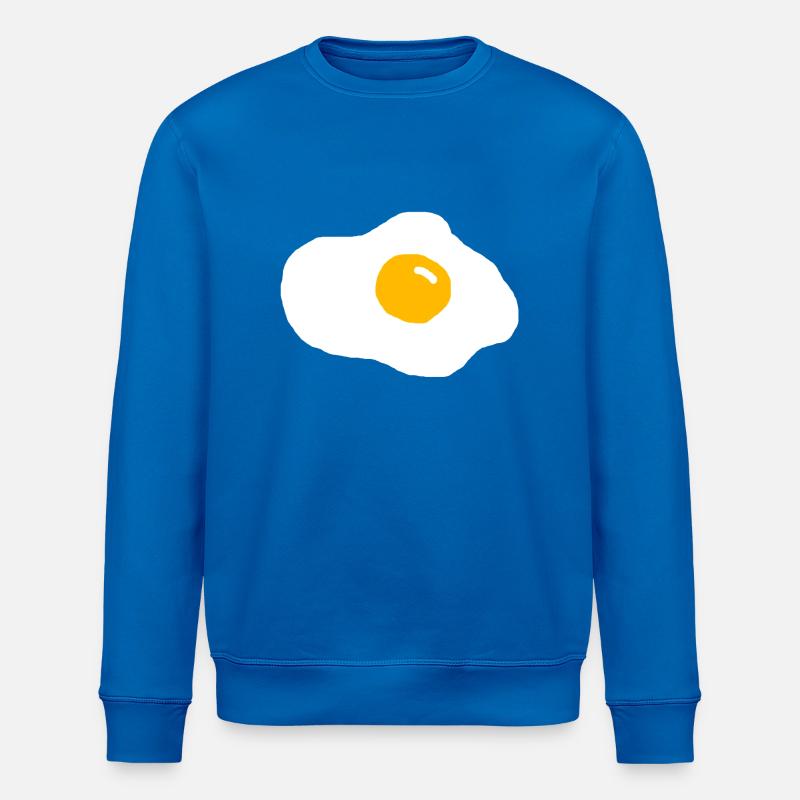 fried egg - Stanley/Stella ROLLER Unisex Organic Sweatshirt - royal blue