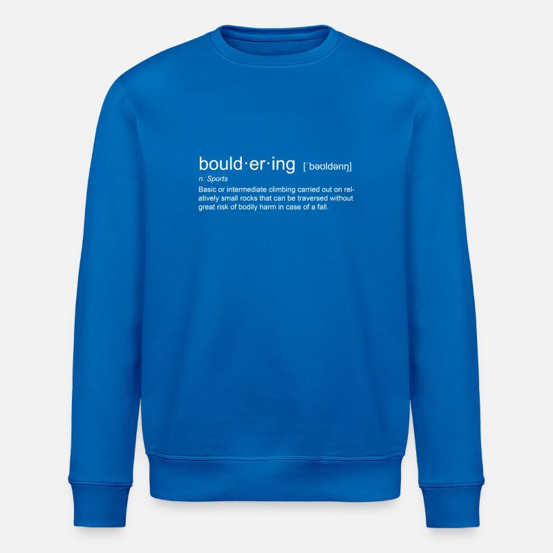 bouldering - Stanley/Stella ROLLER Unisex Organic Sweatshirt - royal blue