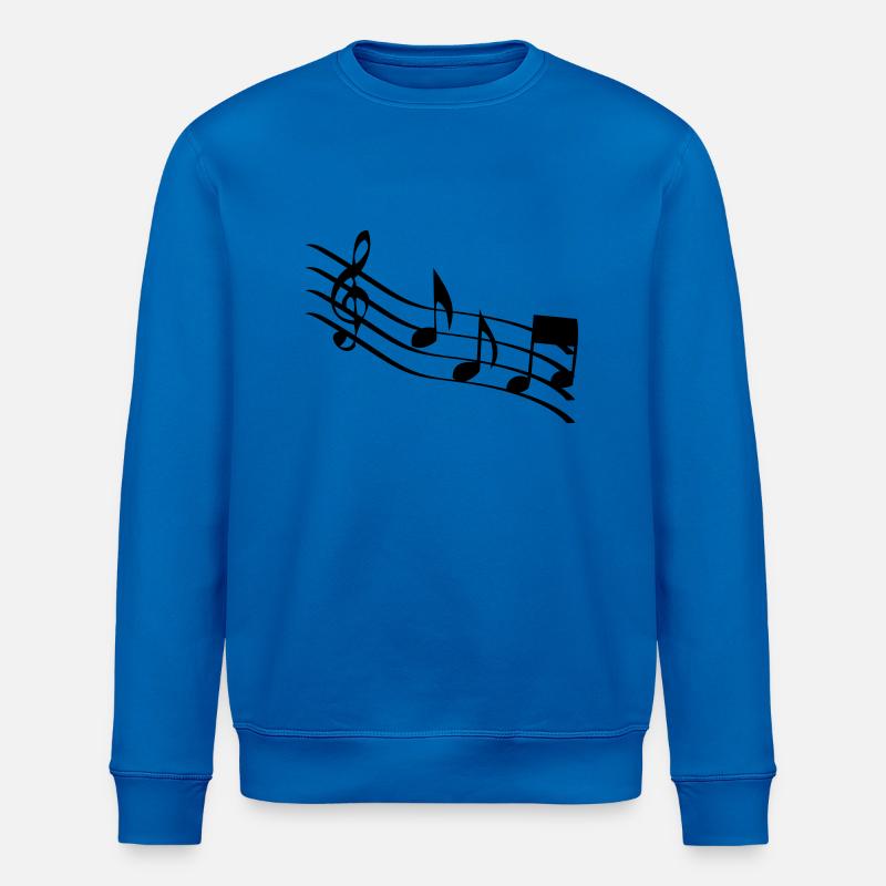 musiknoten - Stanley/Stella Unisex Bio-Sweatshirt ROLLER - Königsblau