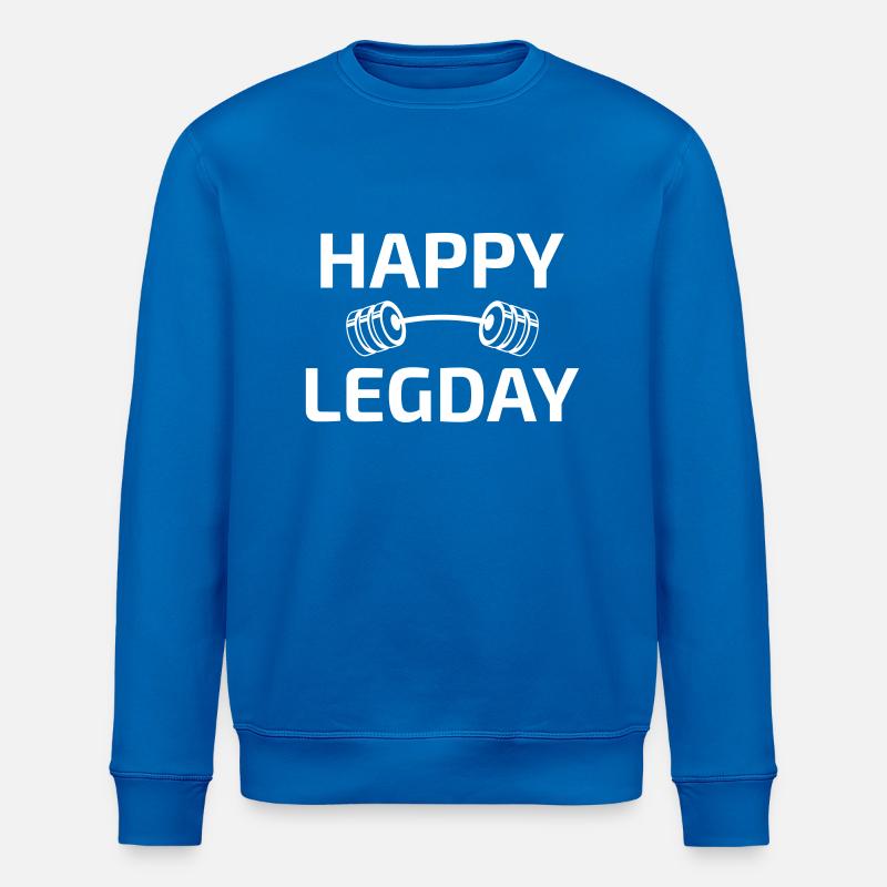 Happy Legday weiss - Stanley/Stella Unisex Bio-Sweatshirt ROLLER - Königsblau