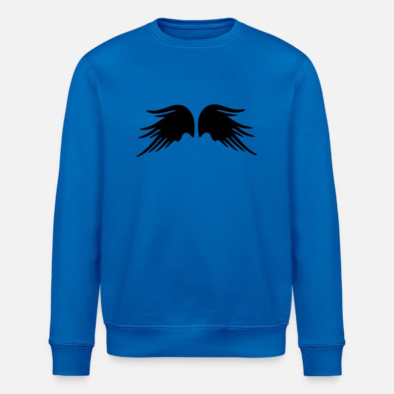 wings_fantasy_art_2 - Stanley/Stella Unisex Bio-Sweatshirt ROLLER - Königsblau