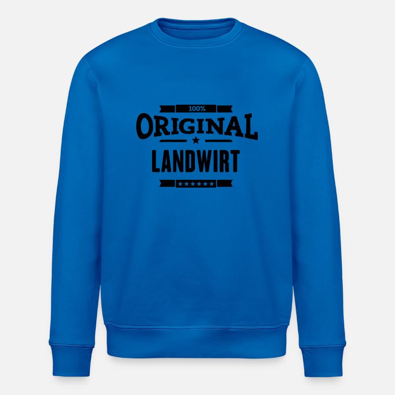 100% Landwirt - Stanley/Stella Unisex Bio-Sweatshirt ROLLER - Königsblau