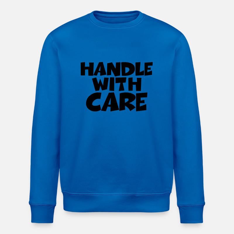 Handle with care - Sweat bio ROLLER Stanley/Stella Unisexe - bleu roi