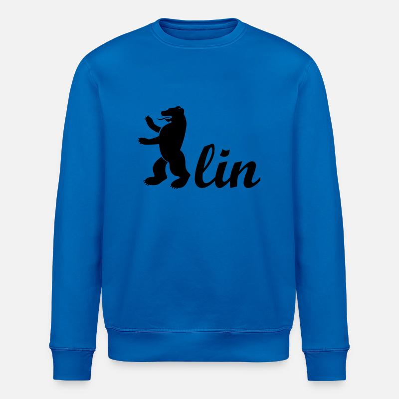Berlin, Bär + lin - Stanley/Stella Unisex Bio-Sweatshirt ROLLER - Königsblau