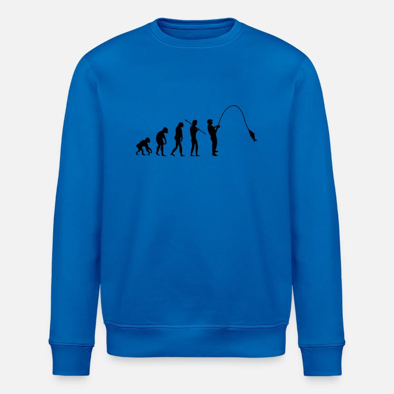 fishing_evolution_001 - Stanley/Stella Unisex Bio-Sweatshirt ROLLER - Königsblau