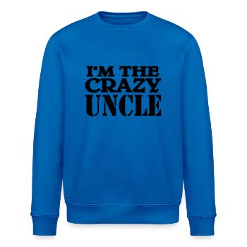 I'm the crazy Uncle - Sweat bio ROLLER Stanley/Stella Unisexe - bleu roi - Devant - Nik (191cm)