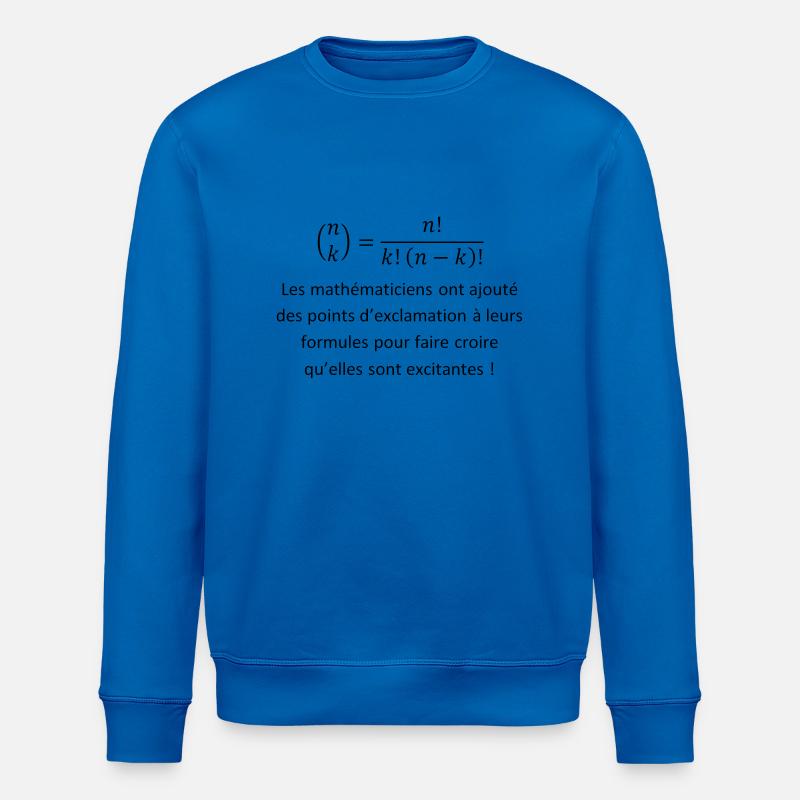 factorielle - Sweat bio ROLLER Stanley/Stella Unisexe - bleu roi