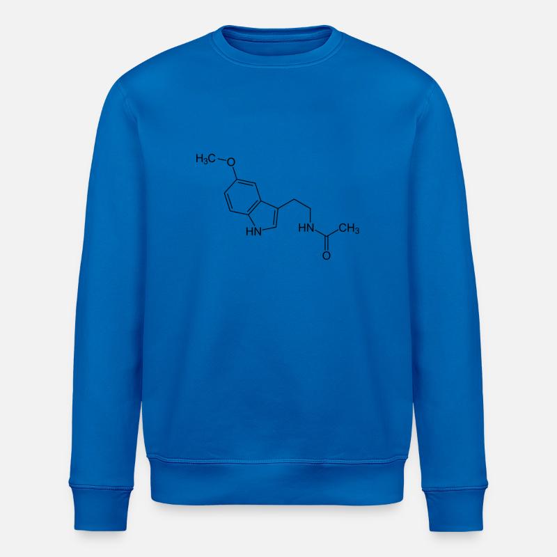 Mélatonine formule structurelle - Sweat bio ROLLER Stanley/Stella Unisexe - bleu roi