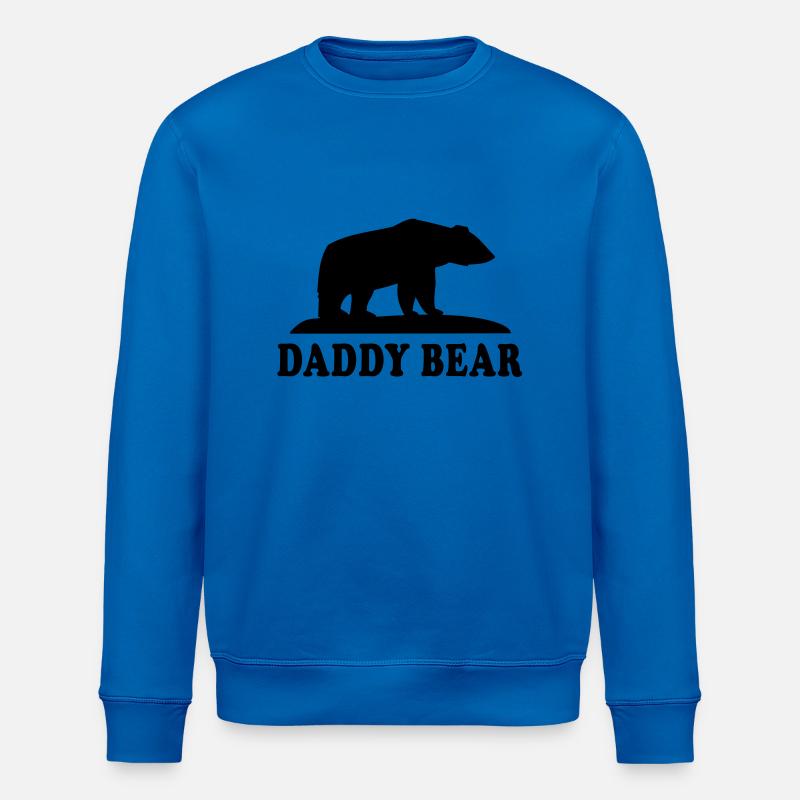 DADDY BEAR - Stanley/Stella ROLLER Unisex Organic Sweatshirt - royal blue