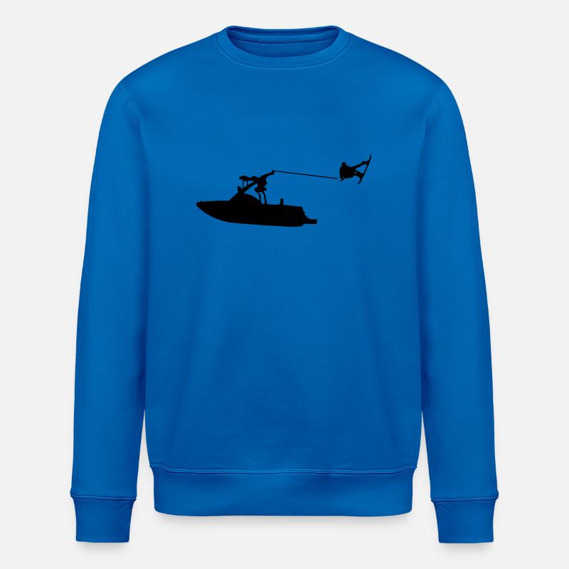 wakeboat_4 - Stanley/Stella Unisex Bio-Sweatshirt ROLLER - Königsblau