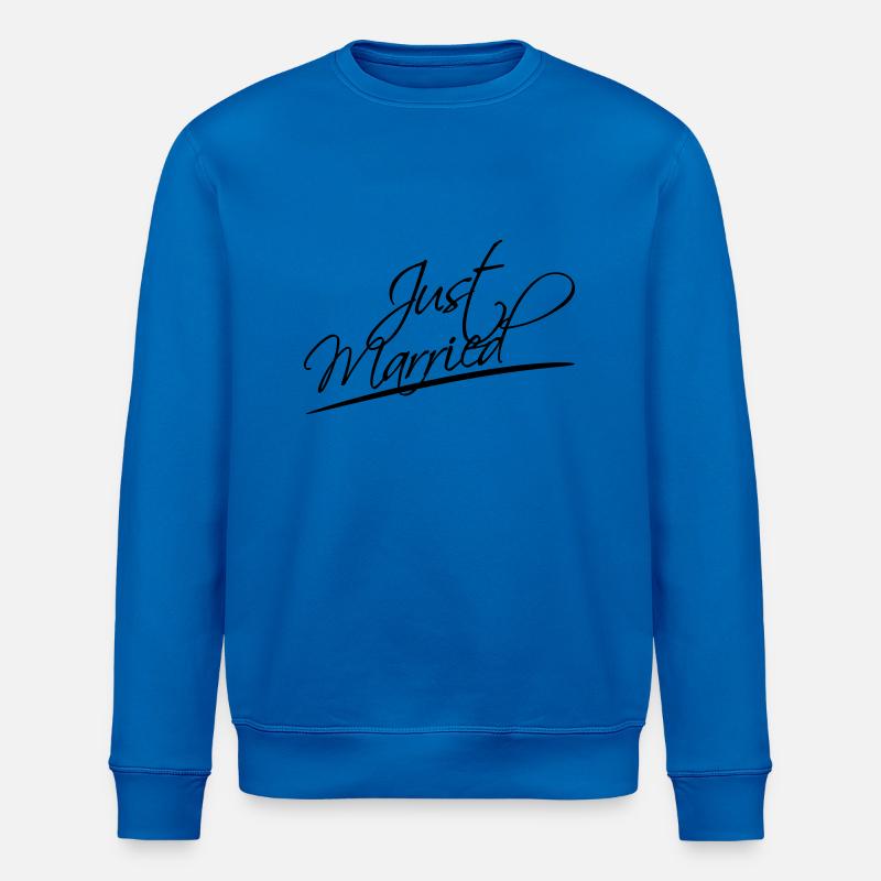 Just Married Logo Design - Sweat bio ROLLER Stanley/Stella Unisexe - bleu roi
