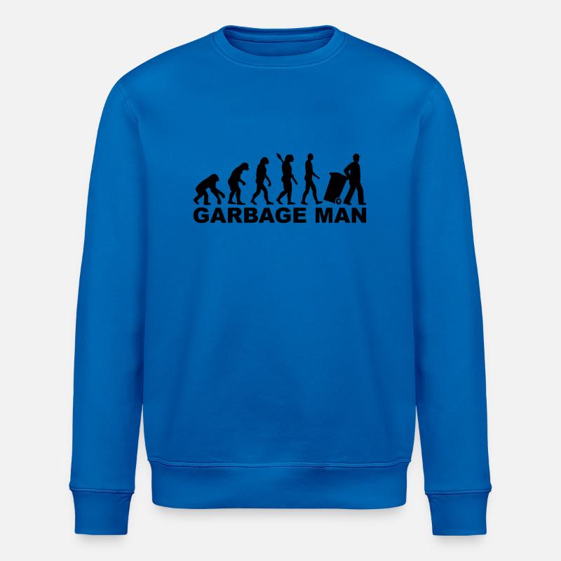Garbage man - Stanley/Stella ROLLER Unisex Organic Sweatshirt - royal blue