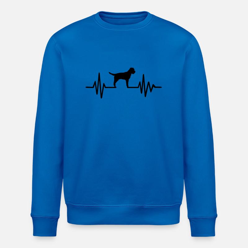 Border Terrier - Stanley/Stella ROLLER Unisex Organic Sweatshirt - royal blue