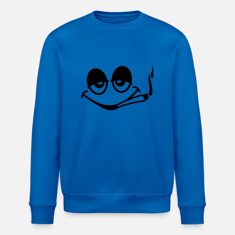Smoking Face - Sweat bio ROLLER Stanley/Stella Unisexe - bleu roi