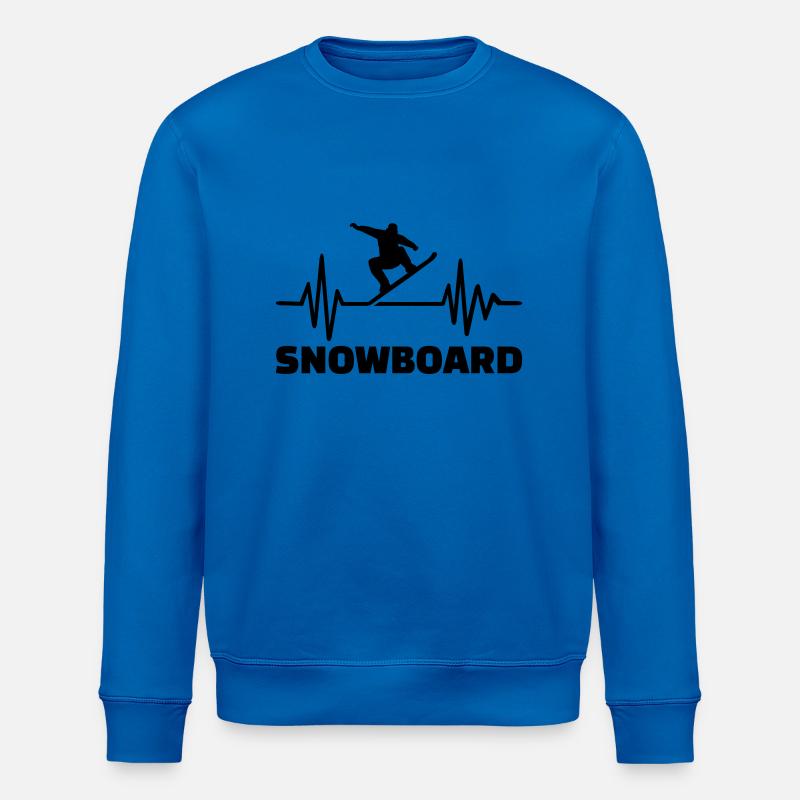 Snowboard - Sweat bio ROLLER Stanley/Stella Unisexe - bleu roi