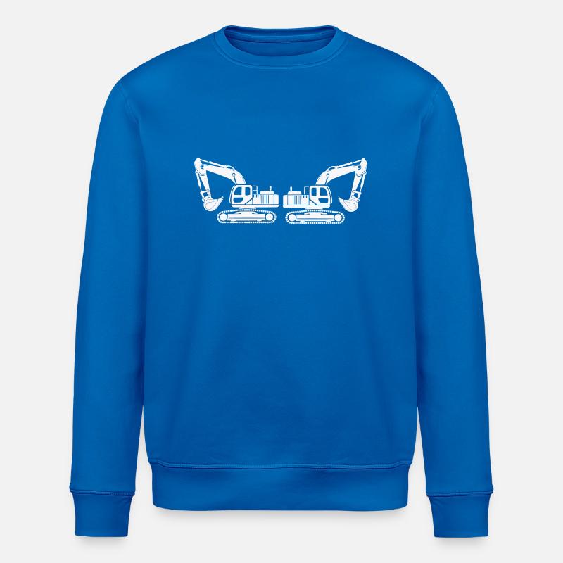 excavator 2 - Stanley/Stella ROLLER Unisex Organic Sweatshirt - royal blue