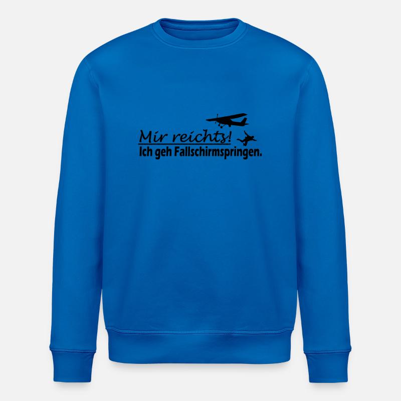 Fallschirmspringer Sport Geschenk - Stanley/Stella Unisex Bio-Sweatshirt ROLLER - Königsblau