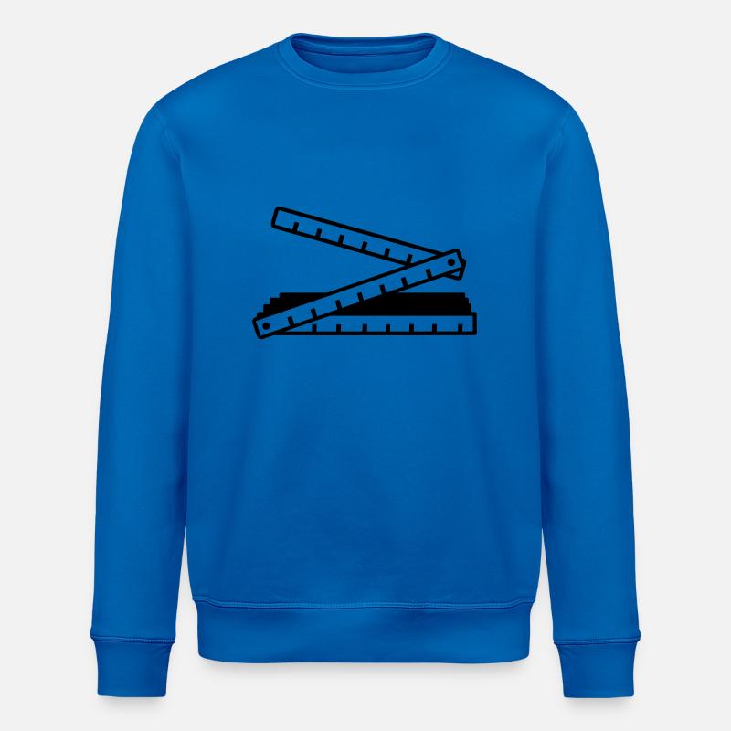 Folding rule - Stanley/Stella ROLLER Unisex Organic Sweatshirt - royal blue