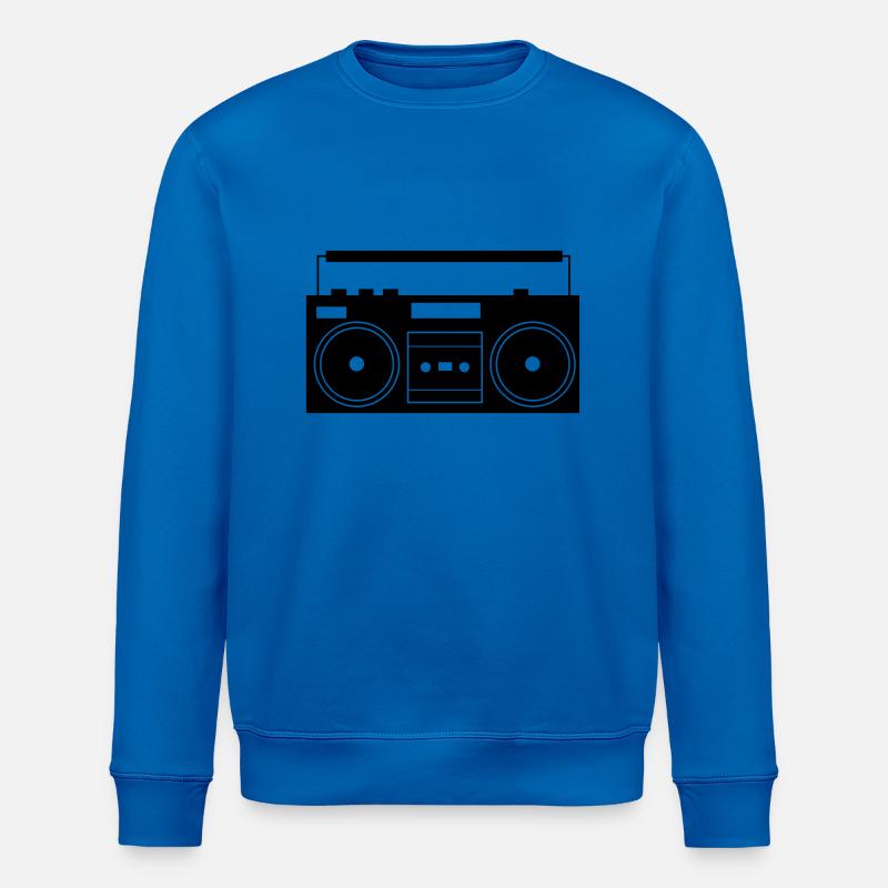 ghettoblaster_01 - Stanley/Stella Unisex Bio-Sweatshirt ROLLER - Königsblau
