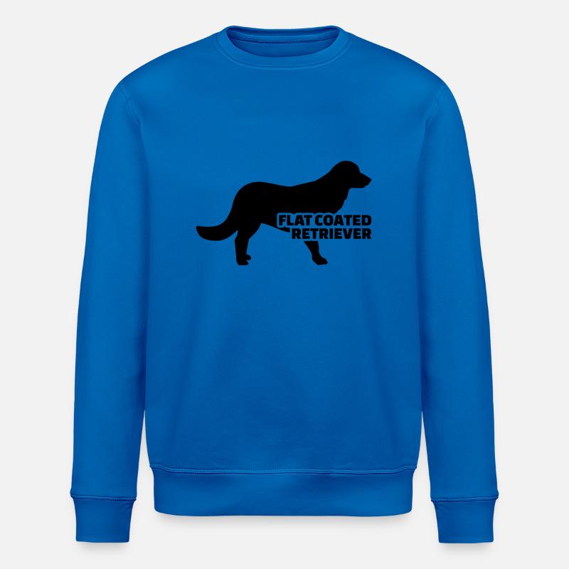Flat Coated Retriever - Stanley/Stella ROLLER Unisex Organic Sweatshirt - royal blue