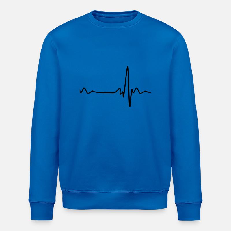 Herzschlag - Stanley/Stella Unisex Bio-Sweatshirt ROLLER - Königsblau