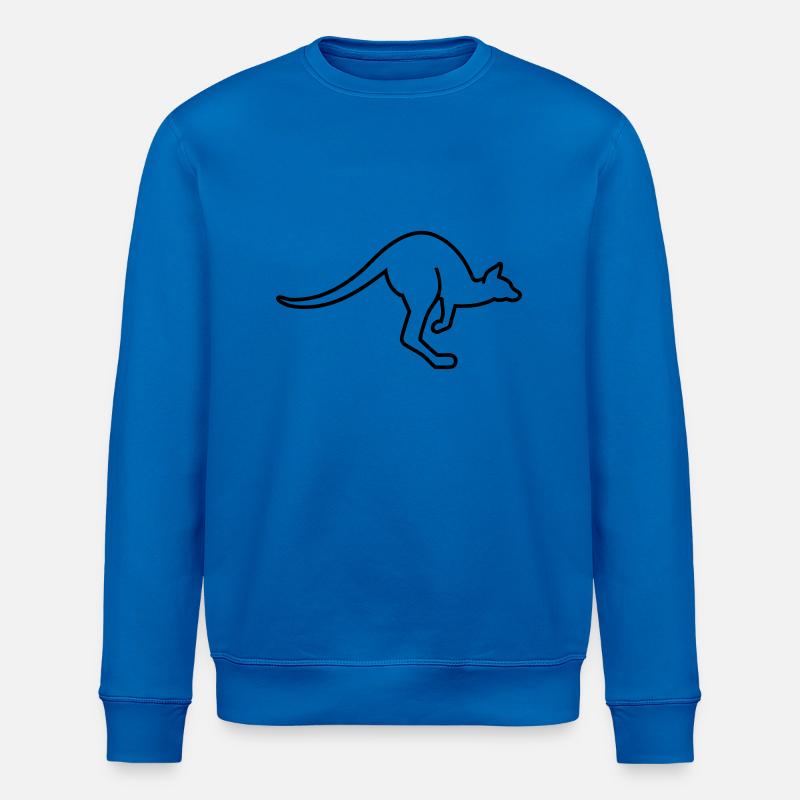 Kangaroo - Stanley/Stella ROLLER Unisex Organic Sweatshirt - royal blue