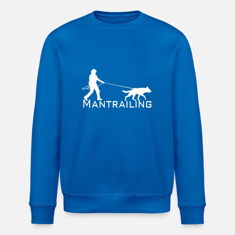 Mantrailing blanc - Sweat bio ROLLER Stanley/Stella Unisexe - bleu roi