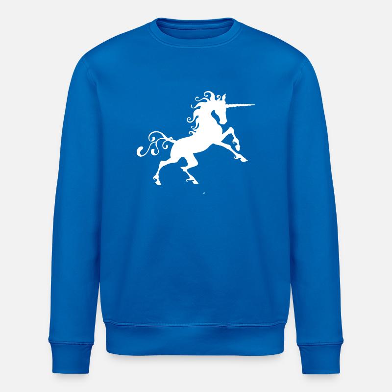 Heraldisches Einhorn - Stanley/Stella Unisex Bio-Sweatshirt ROLLER - Königsblau