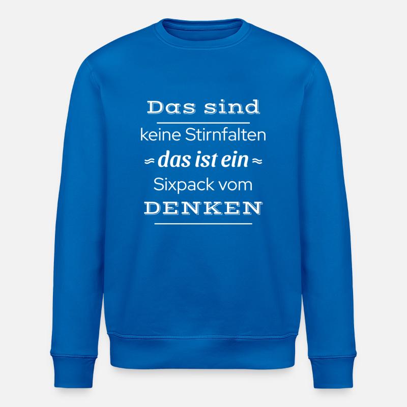 Drôle de dicton six-pack - Sweat bio ROLLER Stanley/Stella Unisexe - bleu roi