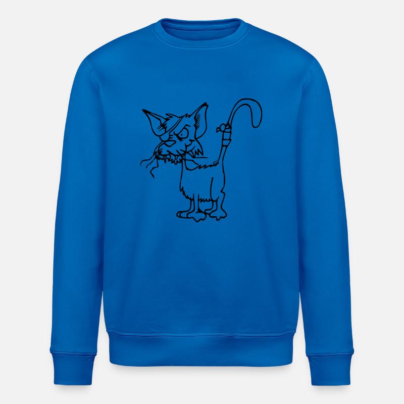 chat - Sweat bio ROLLER Stanley/Stella Unisexe - bleu roi