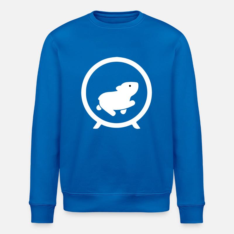 Hamster 9 to 5 Burnout - Stanley/Stella Unisex Bio-Sweatshirt ROLLER - Königsblau