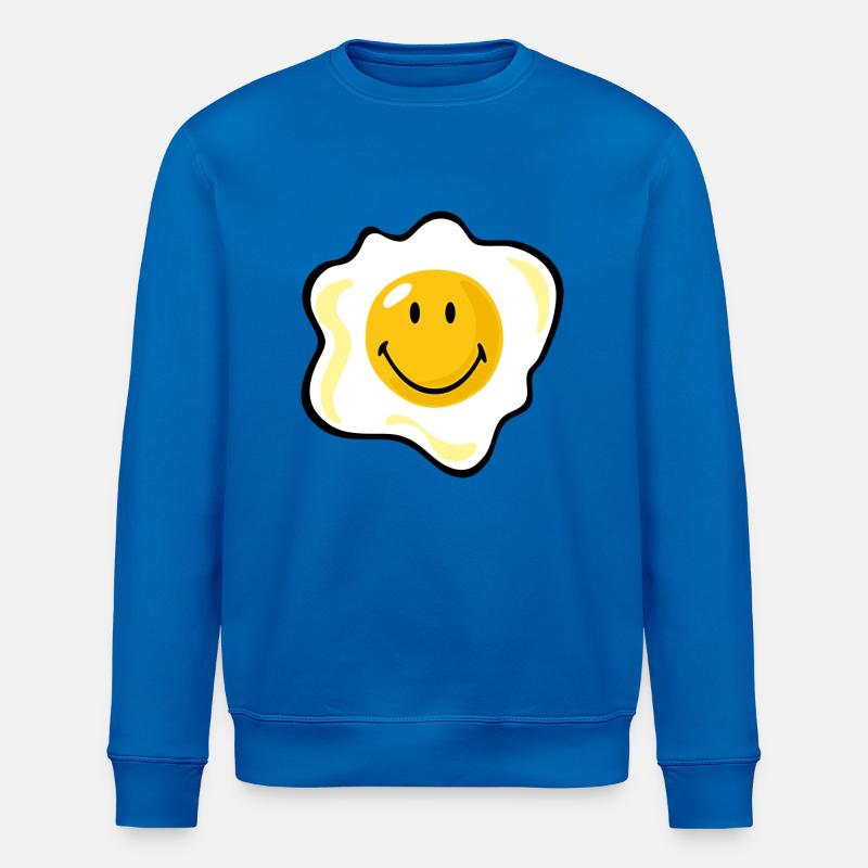 Smiley Fried Egg - Stanley/Stella Unisex Bio-Sweatshirt ROLLER - Königsblau