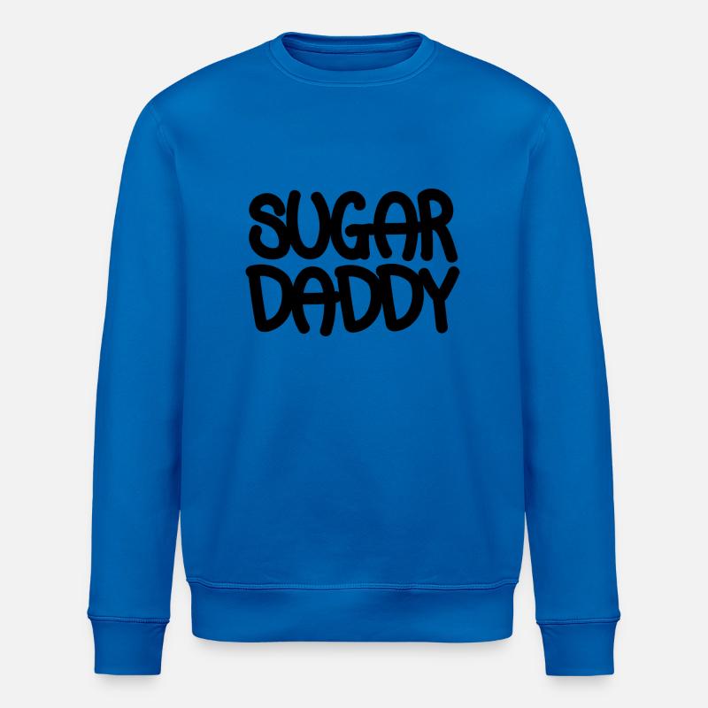 Sugar Daddy Black - Stanley/Stella ROLLER Unisex Organic Sweatshirt - royal blue