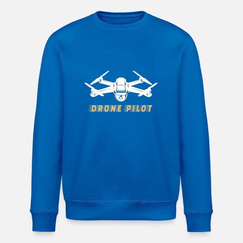 drone pilote Drone - Sweat bio ROLLER Stanley/Stella Unisexe - bleu roi