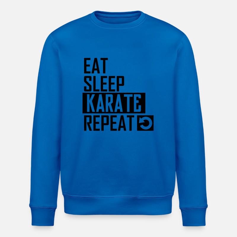 eat sleep karate - Stanley/Stella Unisex Bio-Sweatshirt ROLLER - Königsblau