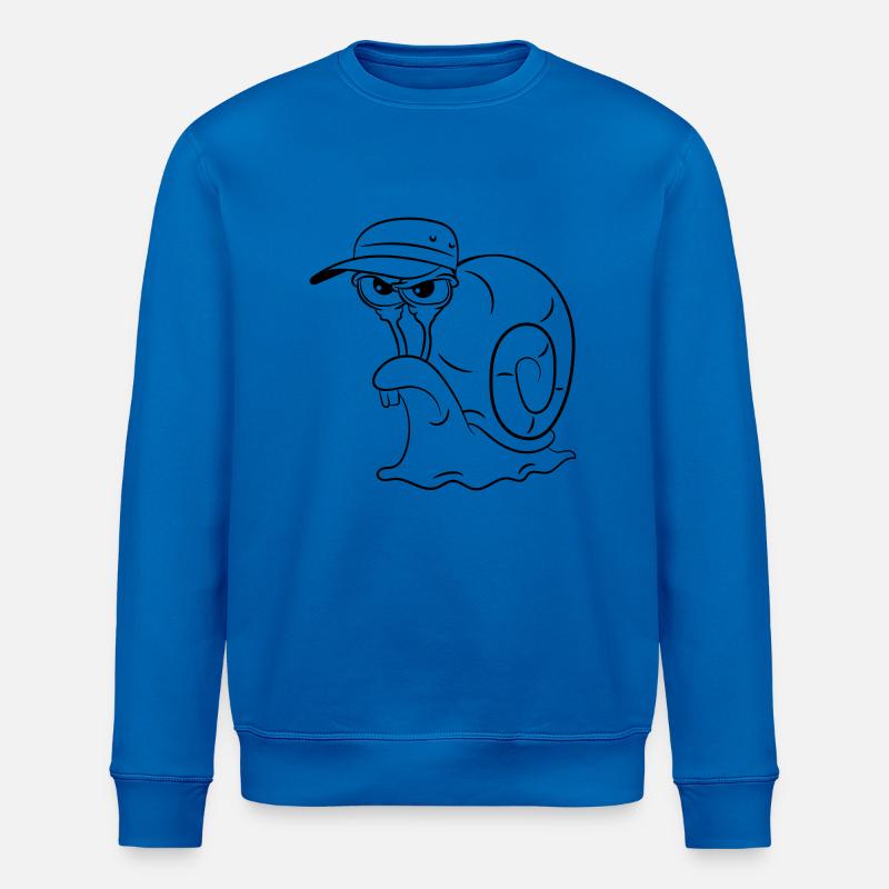Schnecke lustig böse - Stanley/Stella Unisex Bio-Sweatshirt ROLLER - Königsblau