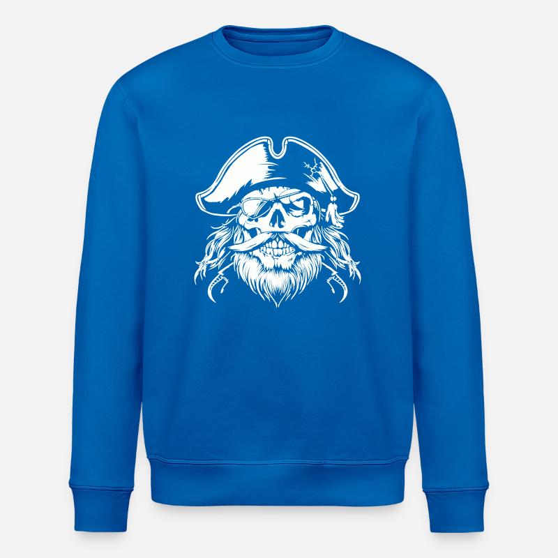 pirat skull - Stanley/Stella Unisex Bio-Sweatshirt ROLLER - Königsblau
